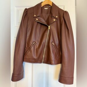 Chico’s Faux leather moto jacket